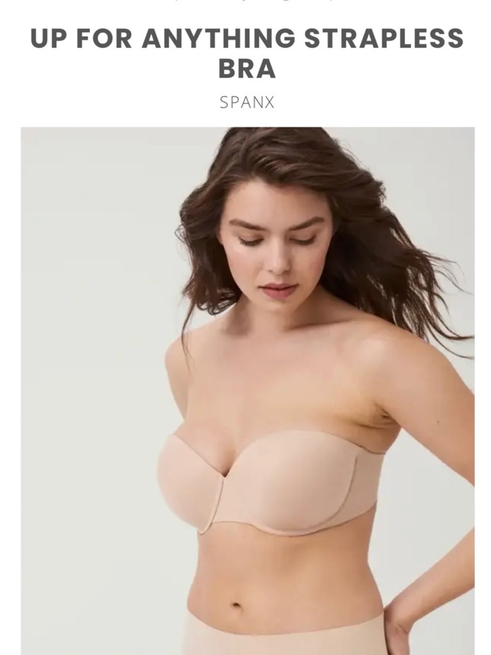SPANX Nude Convertible Strapless T-Shirt Bra - Picture 3 of 8